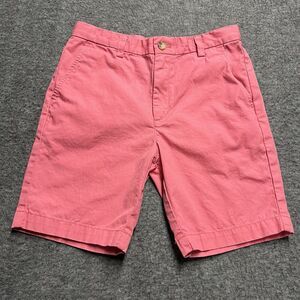 Vineyard Vines Boys Shorts Size 8 Pink Cotton Flat Front Pockets Adjustable
